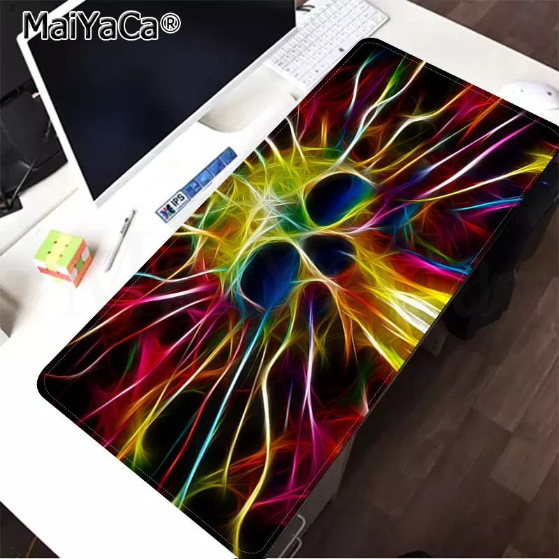

MaiYaCa Skull Art Pattern Office Mice Gamer Soft Mouse Pad Speed/Control Version Large Gaming Mouse Pad