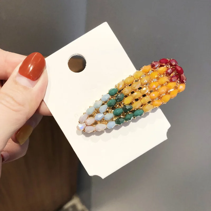 Заколка для волос ярких цветов набор из кристаллов девочек женская заколка Arcylic