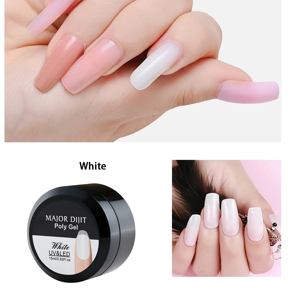 Крупный Dijit 15 мл Прозрачный полигель камуфляжные цвета стекловолокно твердое