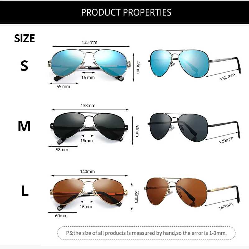 Очки авиаторы Pro Acme зеркальные для мужчин и женщин классические поляризационные