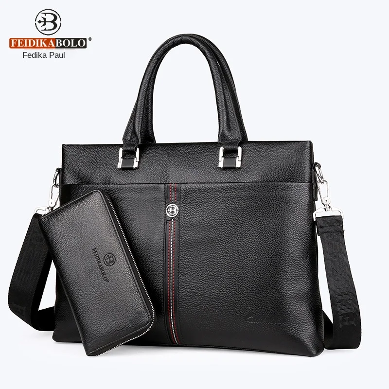 Сумка из натуральной кожи новинка 2019 мужская деловая Повседневная сумка через