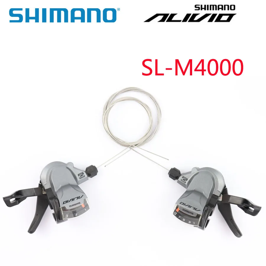 SHIMANO ALIVIO SL M4000 SL-M4000 рычаг переключения скоростей 3x9S рычаг переключения скоростей с внутренними кабелями 3s 9s варианты Запчасти для велосипедов