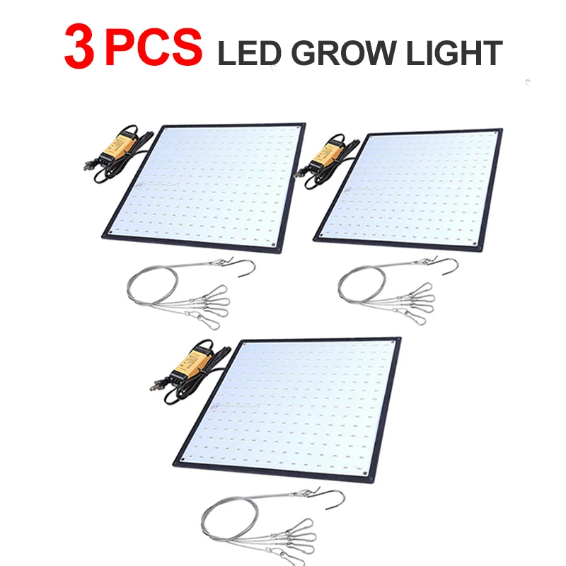 3pcs grow light Тент для выращивания 500 Вт Светодиодный светильник для выращивания полный спектр фито-лампа для растений комнатный светильник s для цветов трав Цветущая фитолампа - Испускаемый цвет: 3pcs grow light