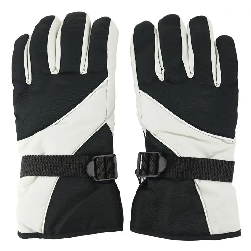 

Men Ski Gloves Thermal Waterproof For Winter Outdoor Sports Snowboard (Grey)