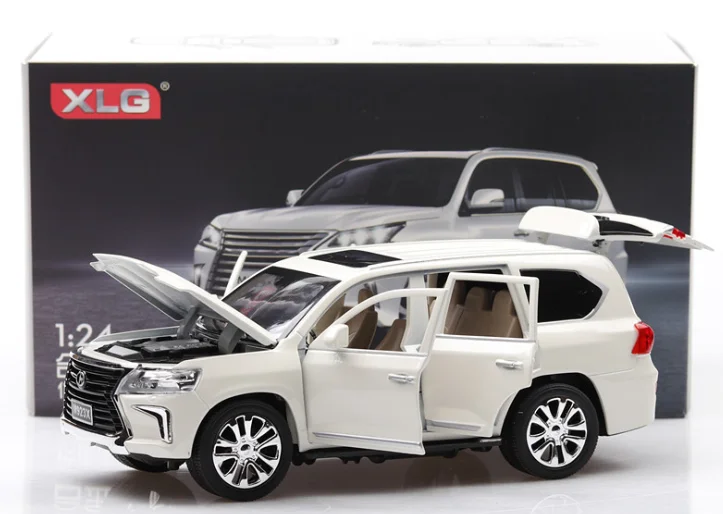 Высококачественная модель автомобиля из сплава 1:24 LX570 длина знаменитого 20 см с 6