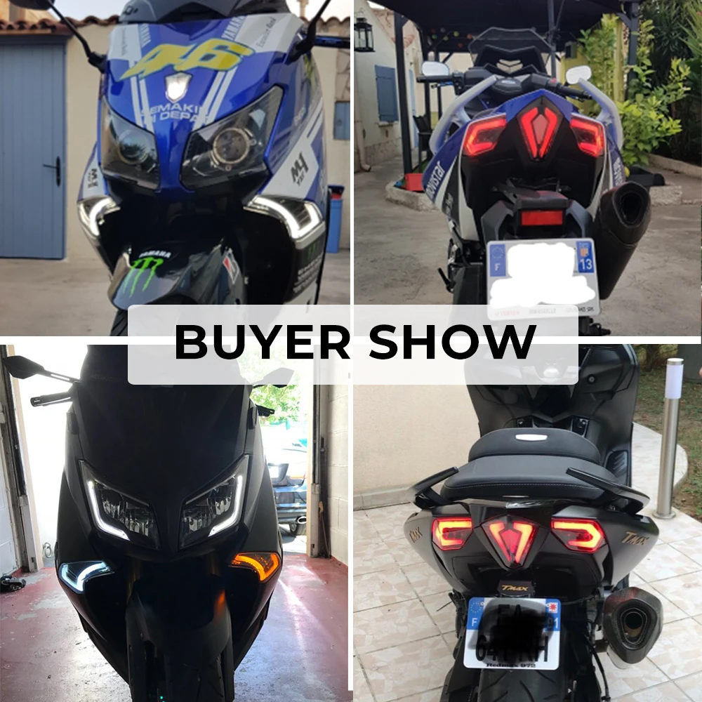 Сигнальный светильник KEMiMOTO для YAMAHA Tmax 530 T-Max530 TMAX530 T-Max 530 2012- задний тормозной светильник светодиодный сигнал поворота Задний светильник
