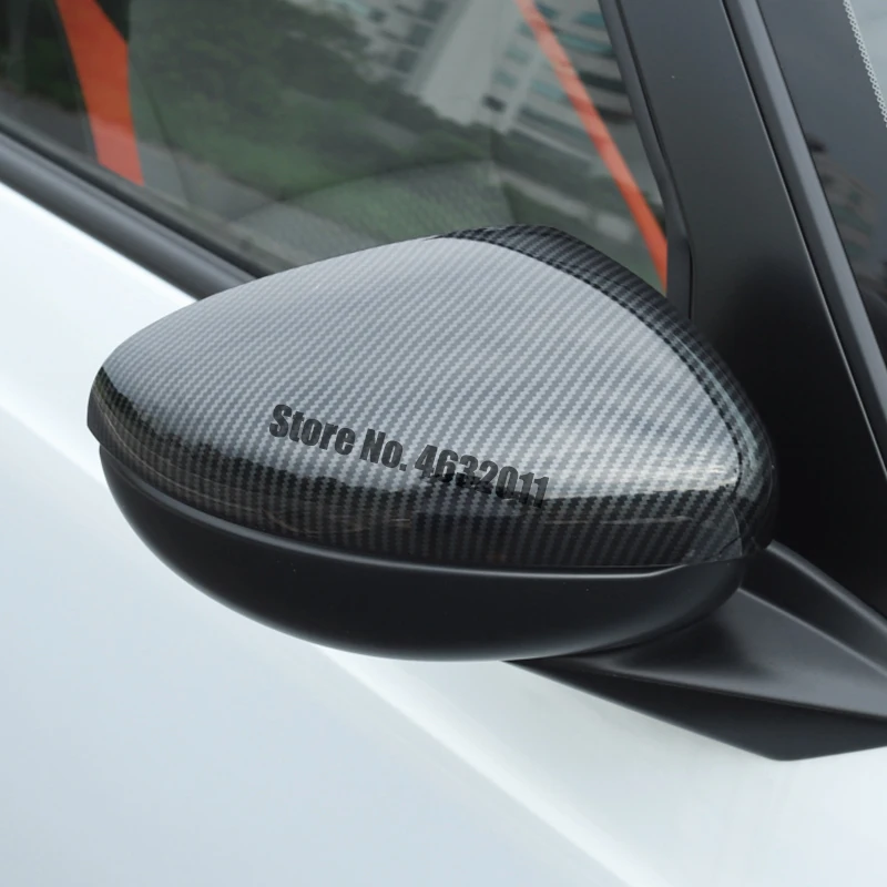 2 шт. хромированные/Углеродные автомобильные наклейки для зеркала заднего вида