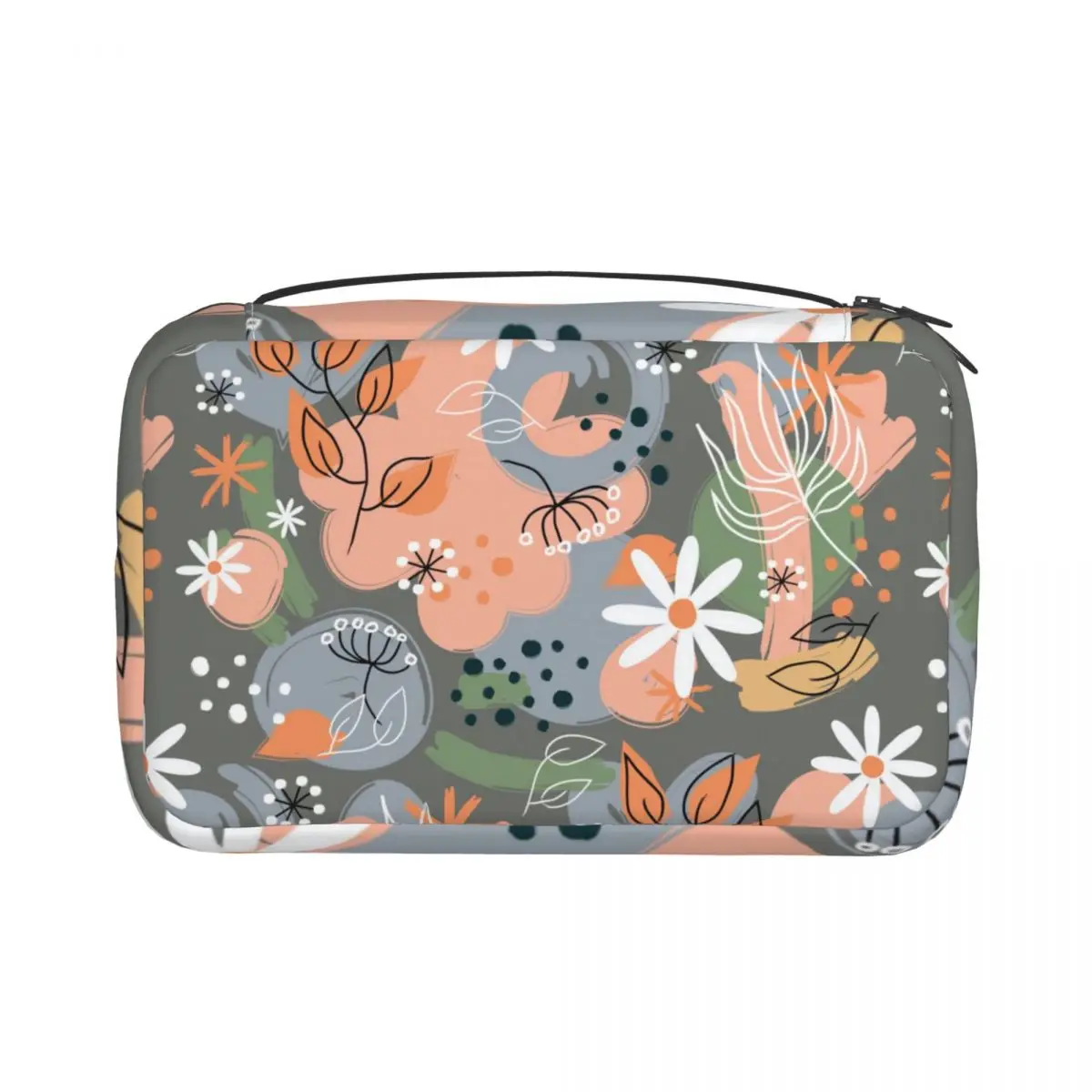 

Подвесная Сумочка для туалетных принадлежностей с абстрактным цветочным узором, дорожная косметичка для туалетных принадлежностей, прочн...