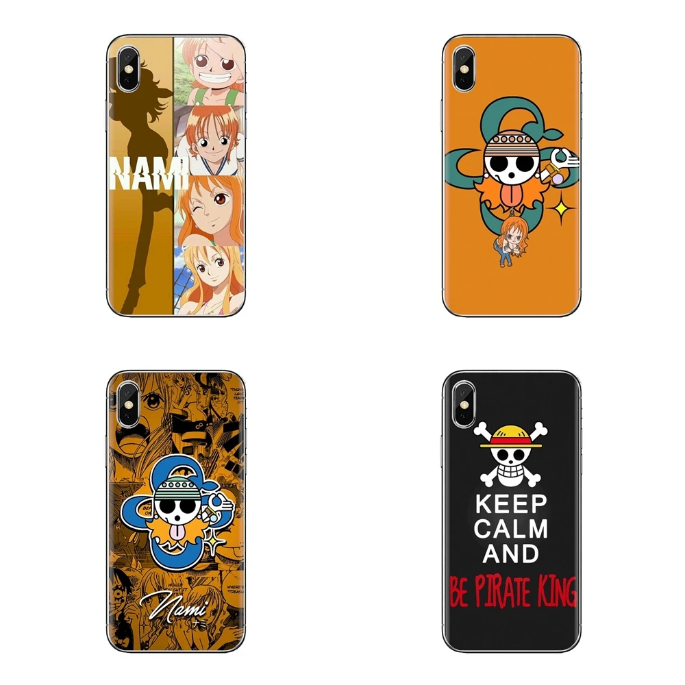 Аниме цельнокроеный нами флаг с черепом Мягкая обложка для samsung Galaxy S2 S3 S4 S5 мини S6