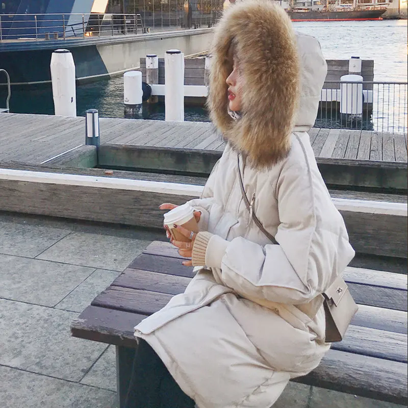Women's Mid-length Korean Style Loose Padded Jacket Thick Bread Clothing 2023 New Winter Fashion Women's Down Padded Jacket