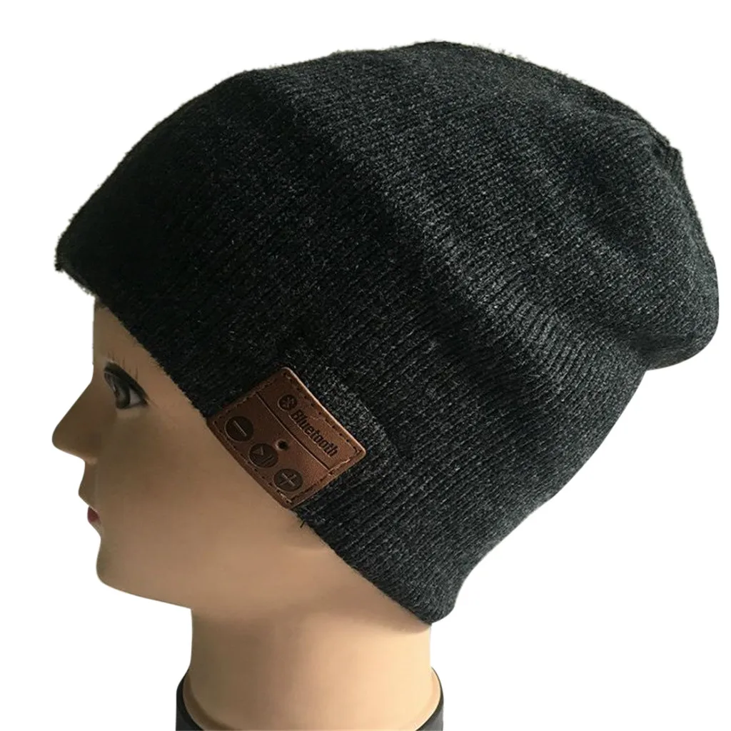 Зимние новинки теплые вязаные шапки чародей новинка Bluetooth музыкальная шапка со