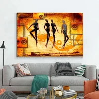 african women dancing canvas paintings posters print abstract vintage ethnic wall art pictures cuadros for living room decor