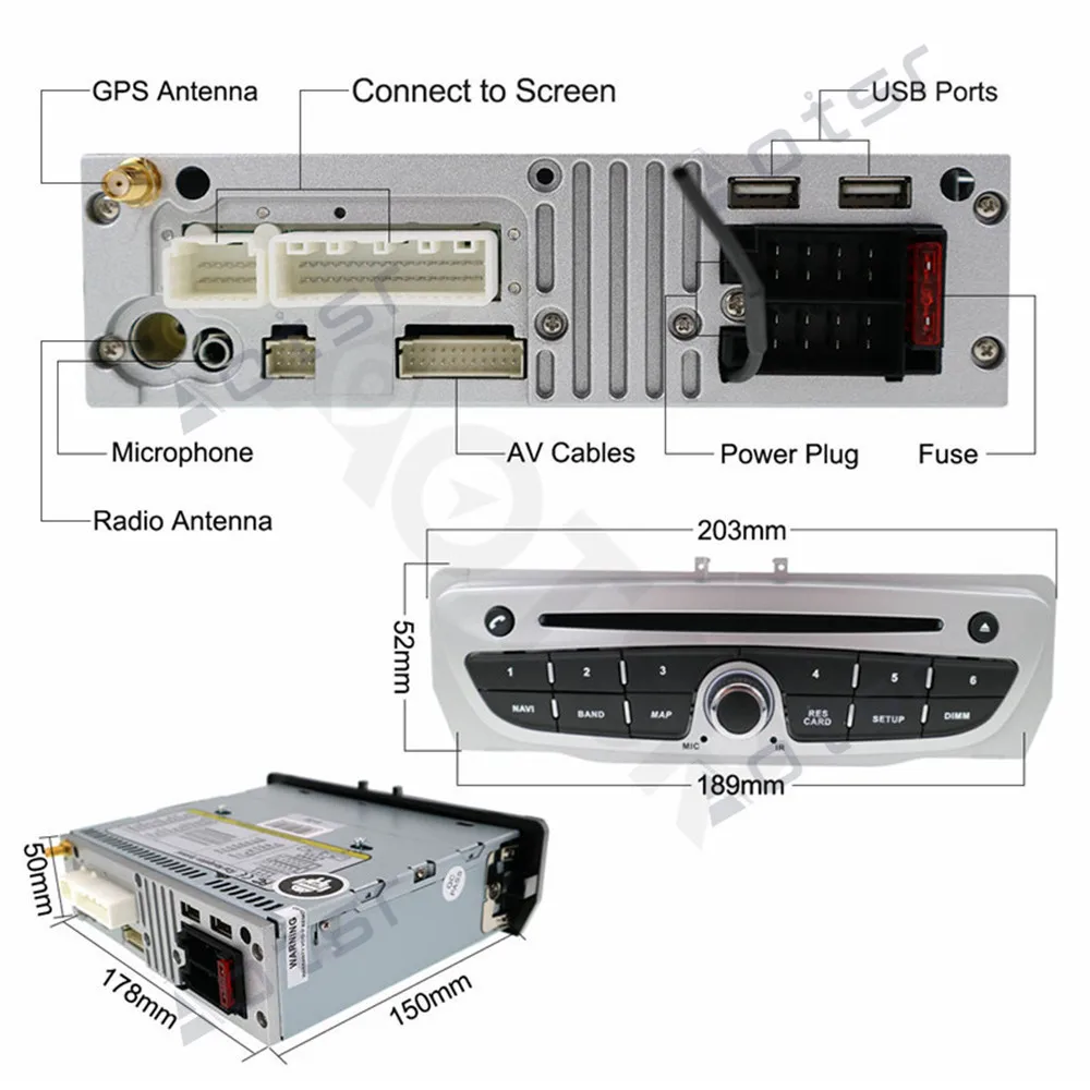 Автомобильный DVD-плеер для Renault Megane 3 Fluence 2009-2015 Android 10 0 4 Гб + 64 ГБ с Wi-Fi GPS радио
