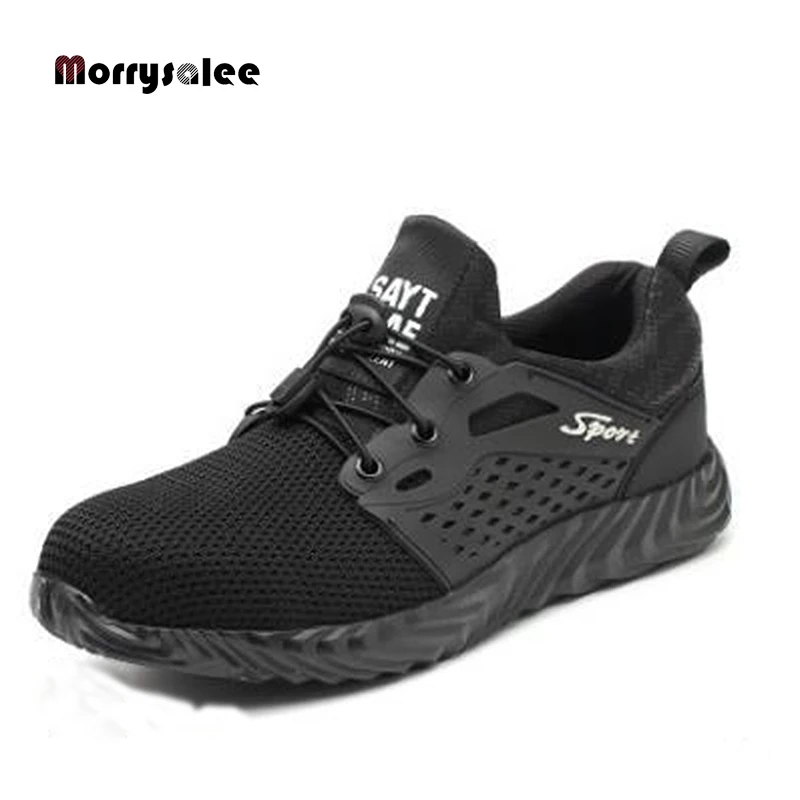 

2021 New Indestructible Shoes Men and Women Steel Toe Cap Work Safety Shoes Puncture-Proof Boots Lightweight Breathable Sneakers