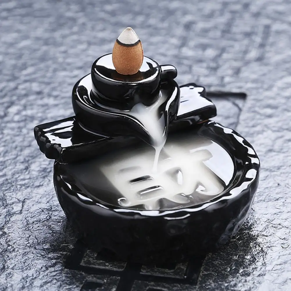 Курильница для благовоний Backflow керамическая курильница дыма Водопад подставка