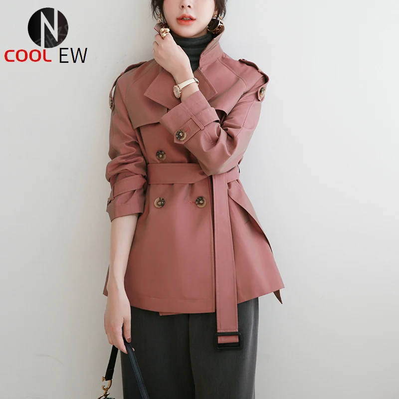 

2021 Autumn and winter new style windbreaker woman, Short section small jacket, medium and Long Section Female Korea Edition Win