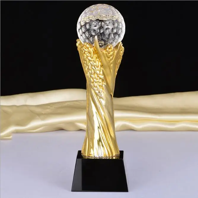 Creative Black Crystal Trophy Figurines Home Statue Crafts Gold plated Oscar Sculptures Accessories Livingroom Ornaments | Дом и сад