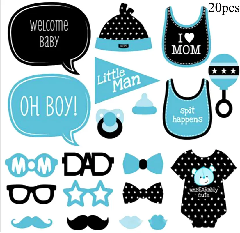 Вечерние инструменты для фотосъемки на день рождения различные очки с героями