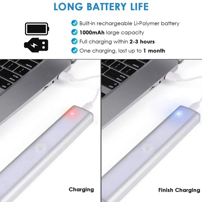 Беспроводной ночсветильник с 20 светодиосветодиодный и датчиком движения 3