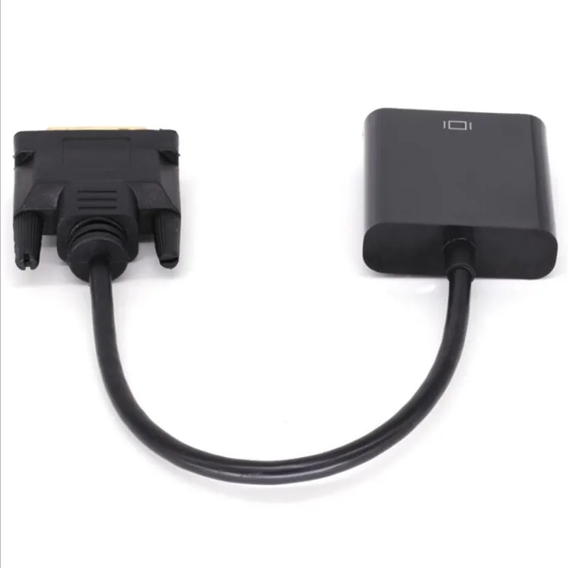 DVI 24 + 1 25Pin мужчина к 15Pin Женский кабель конвертер для компьютера ПК HDTV монитор