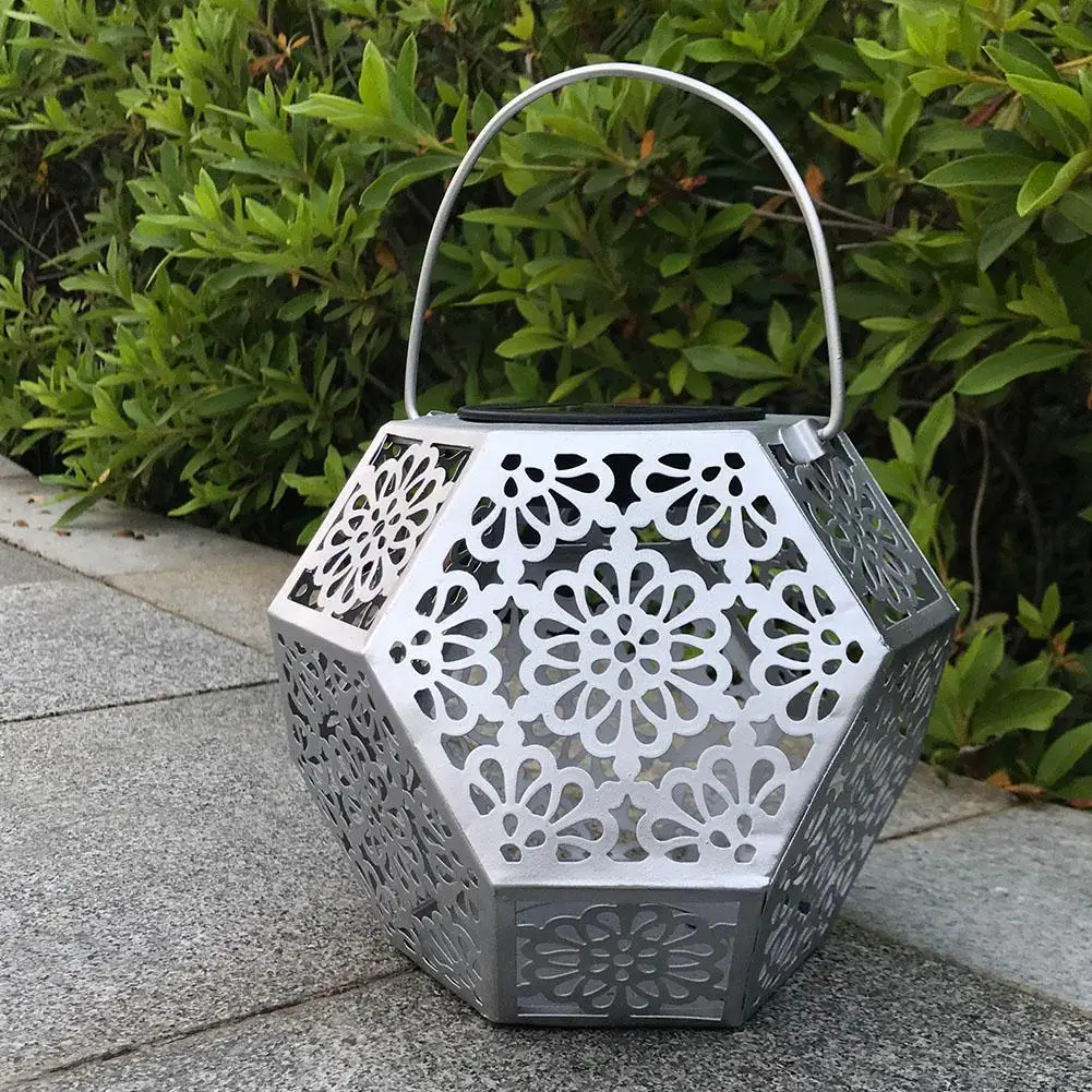 

1.2V Outdoor Lighting Solar Powered Diamond Waterproof LED Hanging Light Garden Yard Lawn Decoration Lamp Warm White