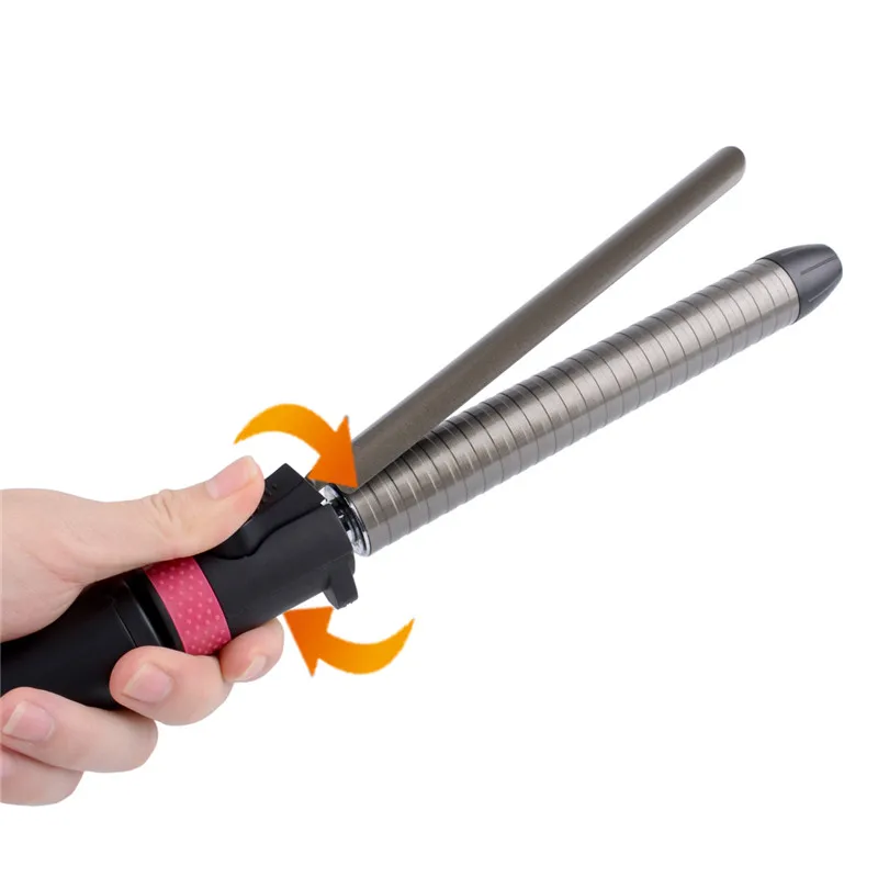 

25mm Electric Curling Iron Wand Professional Rotating Hair Curler Titanium Curling Barrel Waver Roller Unisex Hair Styling Tool