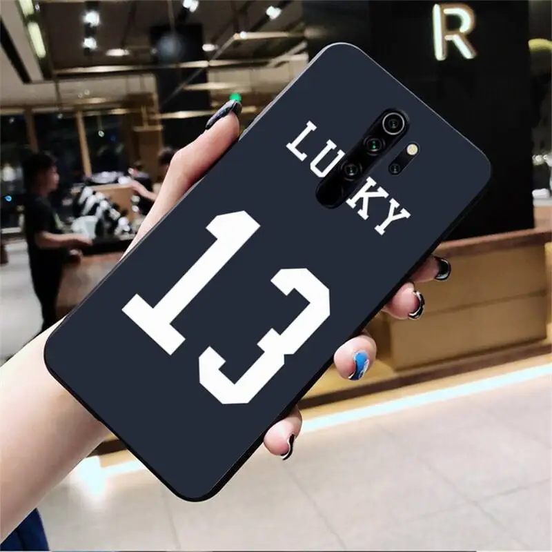 Чехол для телефона lucky number 13 чехол Redmi Note 9 8 8A 8T 7 6 6A 5 5A 4 4X 4A Go Pro | Мобильные телефоны
