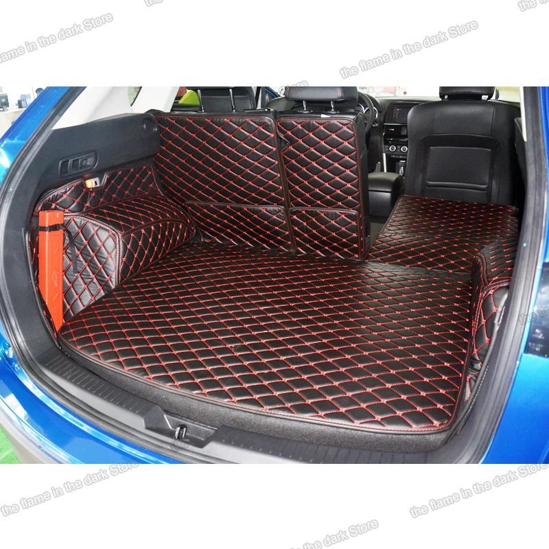 Lsrtw2017 для Mazda Cx 5 Cx5 2012 2013 2014 2015 2016 2017 кожаный коврик багажника автомобиля Коврики