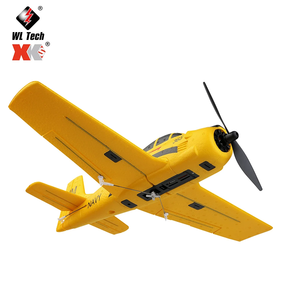 2021 New Wltoys A210 RC Airplanes Four-Channel Like Real Machine P40 Fighter Remote Control Glider Unmanned Aircraft Outdoor Toy enlarge