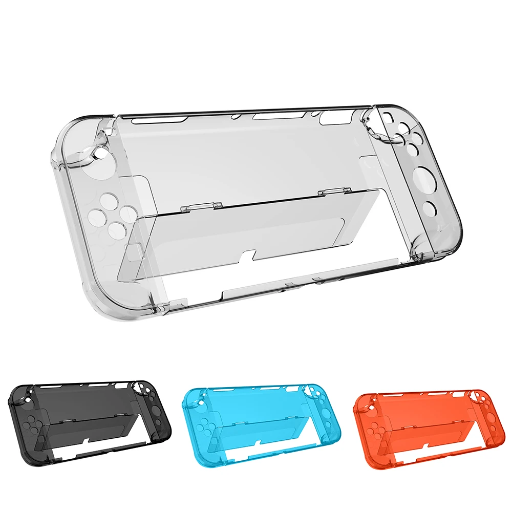 

Кристально прозрачный чехол для консоли Nintendo Switch OLED защитный флип-чехол кристально прозрачный чехол противоударный чехол