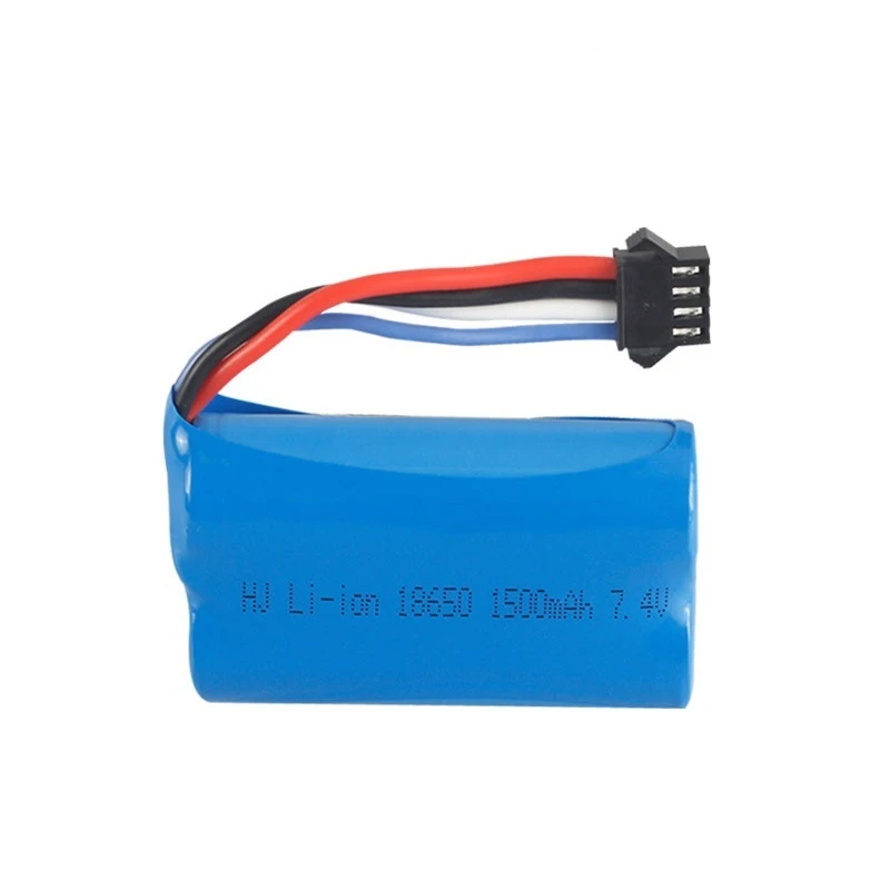 (SM 4P Plug) 7 4 V 1500MAH 18650 2s литий ионная батарея для Udi007 Udi001 UDI002 UDI902 HJ806 960 961 962 RC racing boat v
