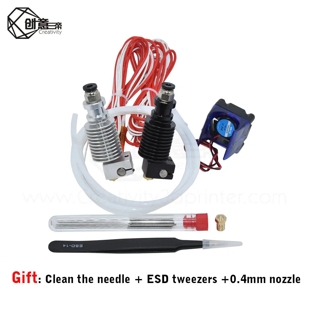 Комплект запчастей для 3D принтера E3D V6 удаленный экструдер 1 75/0 4 мм сопло 12 В/24 В j