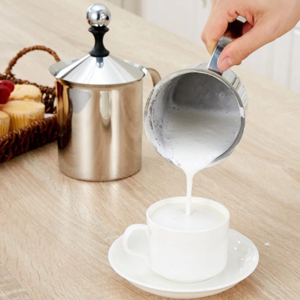 

800cc Stainless Steel Foamer Manual Milker Coffee Cappuccino Dispenser Coffee Utensil