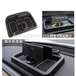 cross border auto parts suitable for tesla model3 y mobile phone bracket instrument panel storage box storage modification free global shipping