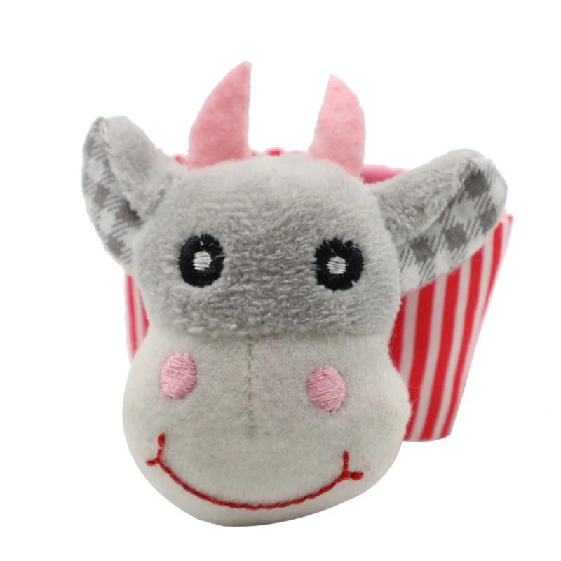 Детские милые Мультяшные погремушки с колокольчиком детские мягкие плюшевые