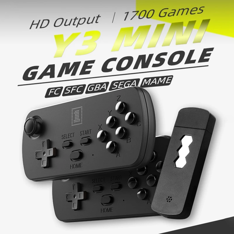 Ретро игровая консоль Y3 4K TV для FC/SFC/GBA/SEGA 6 клавиш 2 Joystic | Электроника