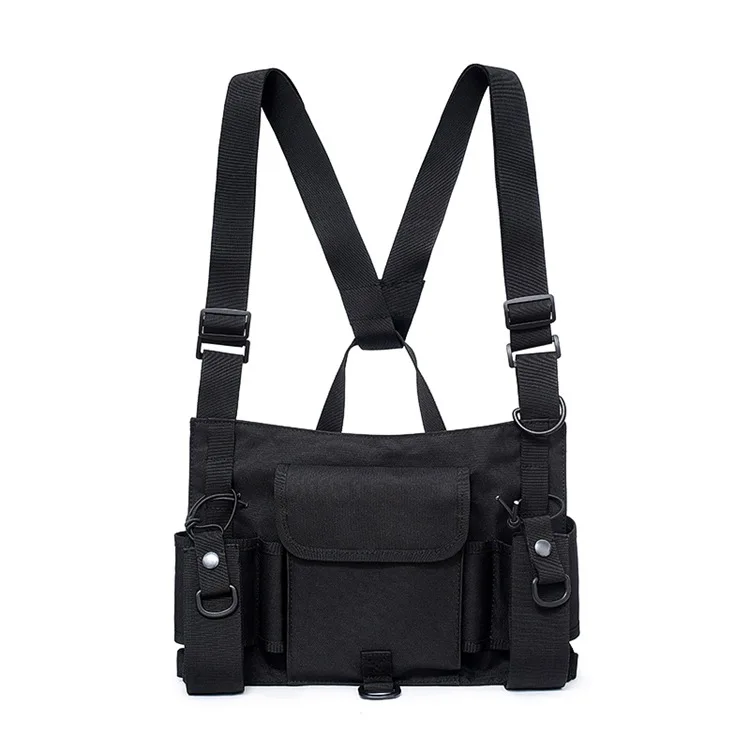 New Multifunctional Tool Combination Vest Bag Vest reflective Strip Backpack Security Walkie Talkie Vest Chest Bag