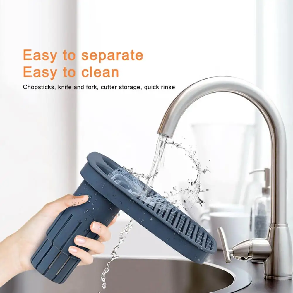 

Smart Sterilization Cutlery Rack Knife Spoon Chopstick Disinfection Holder UV Sterilization Kitchen Cutlery Storage Box