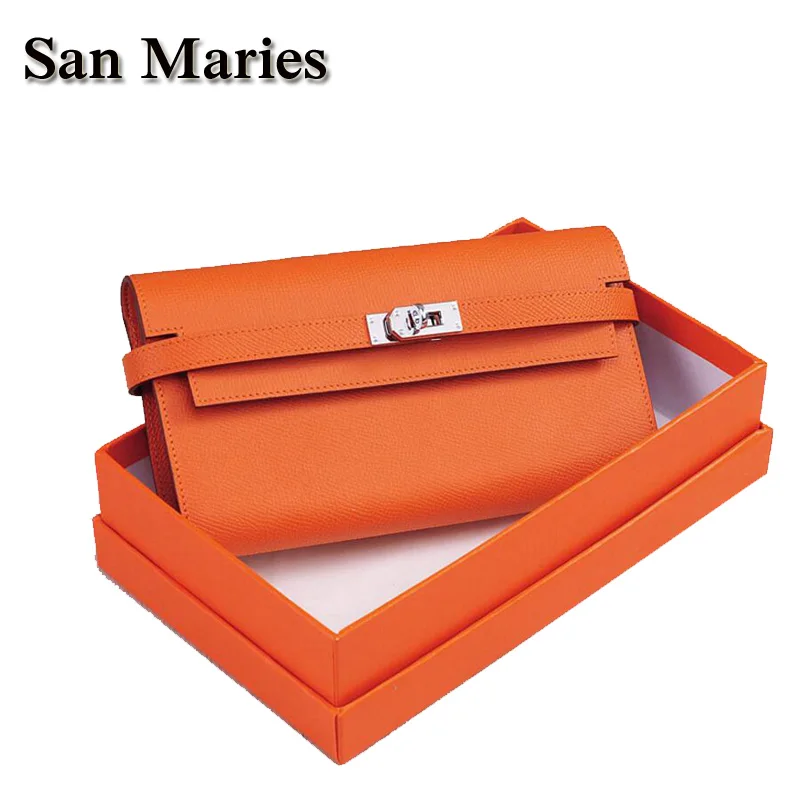 Роскошные кошельки от известного бренда San Maries женский длинный кожаный кошелек