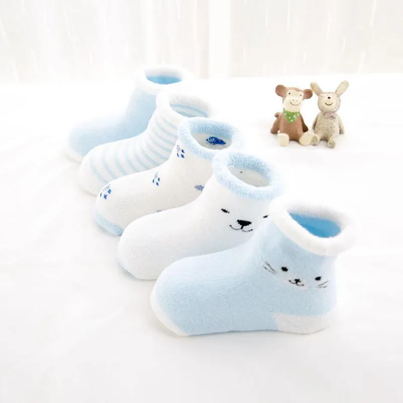 5 pairs /3 Pairs Baby Warm Winter Girl 0-24 Boy for Socks Birthday Gift Infant Newborns Baby Socks Socks Months Socks