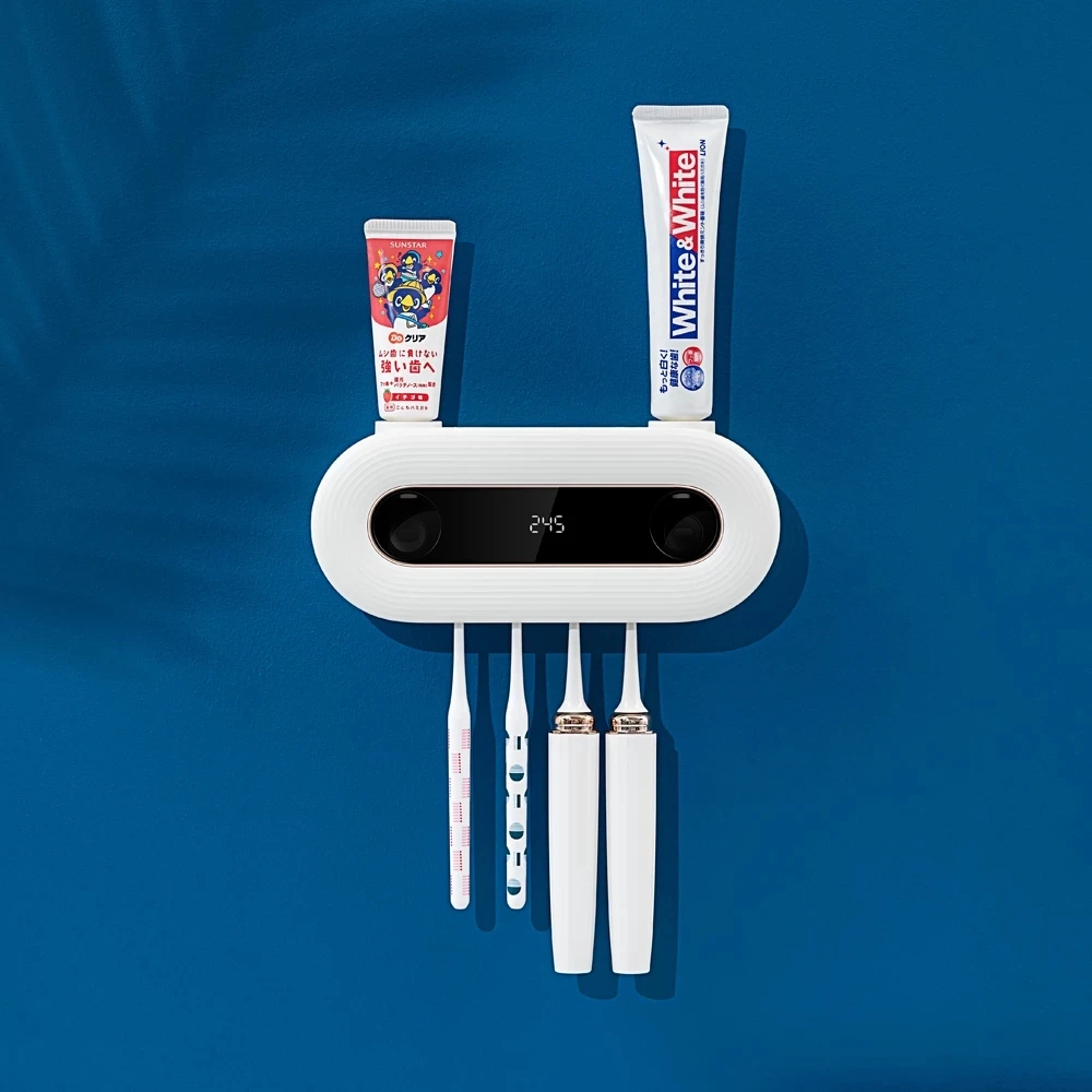 Умный индукционный держатель для зубных щеток с УФ светильник стерилизатор