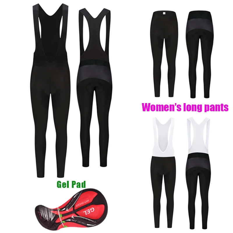 

Women Lycra Long Cycling Trousers Gel Pad Sports Bicycle BIB Pants Female Underwear MTB Autumn Cycle Leggings Summer Bike Tights