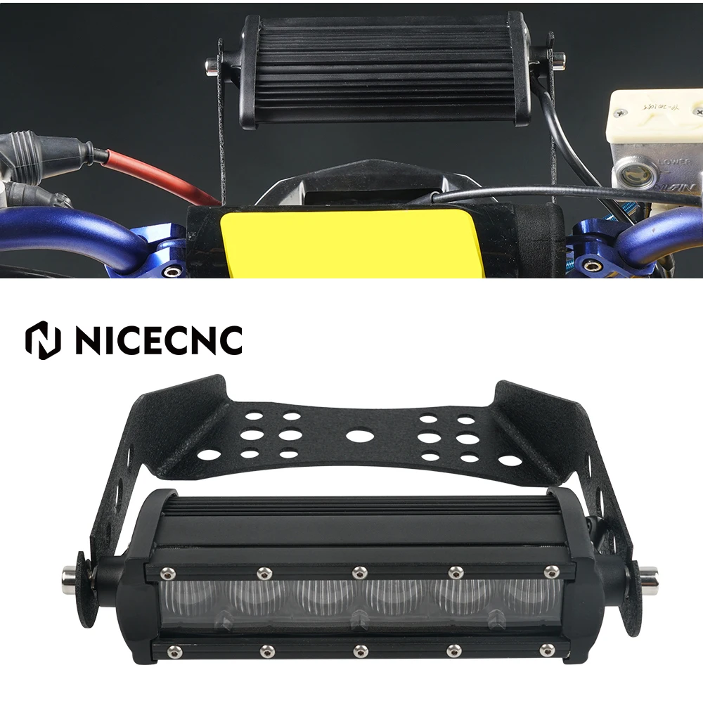 NICECNC ATV Front LED Headlight Head Light 30W with Mounting Brackets For Kawasaki KFX 50 90 Brute Force 300 750 Yamaha Raptor