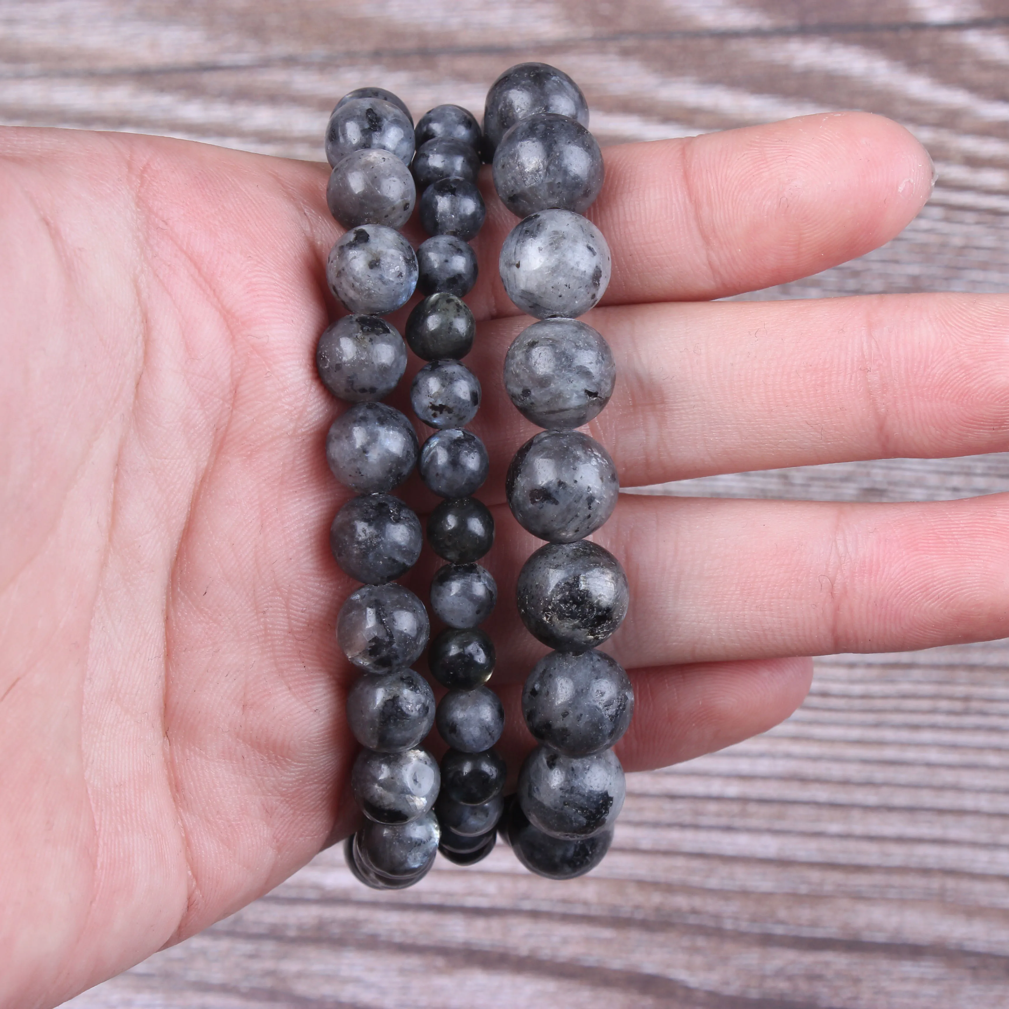 

Fashion jewelry 6 / 8 / 10mm miscellaneous stone bracelet natural jewelry beads are suitable for men's and women's accessories