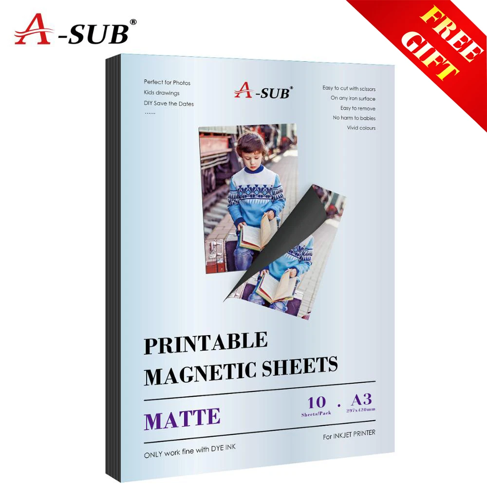 Матовая Магнитная фотобумага A3 наклейка для чернил струйного принтера