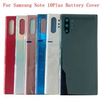 original battery cover rear door housing for samsung note 10 plus n975f back cover camera frame lens with logo repair parts