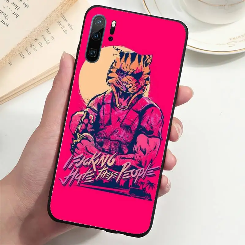 

cool game hotline miami Phone Case For honor 7 8 9 10 20 30 A X S lite pro PLAY Cover Fundas Coque