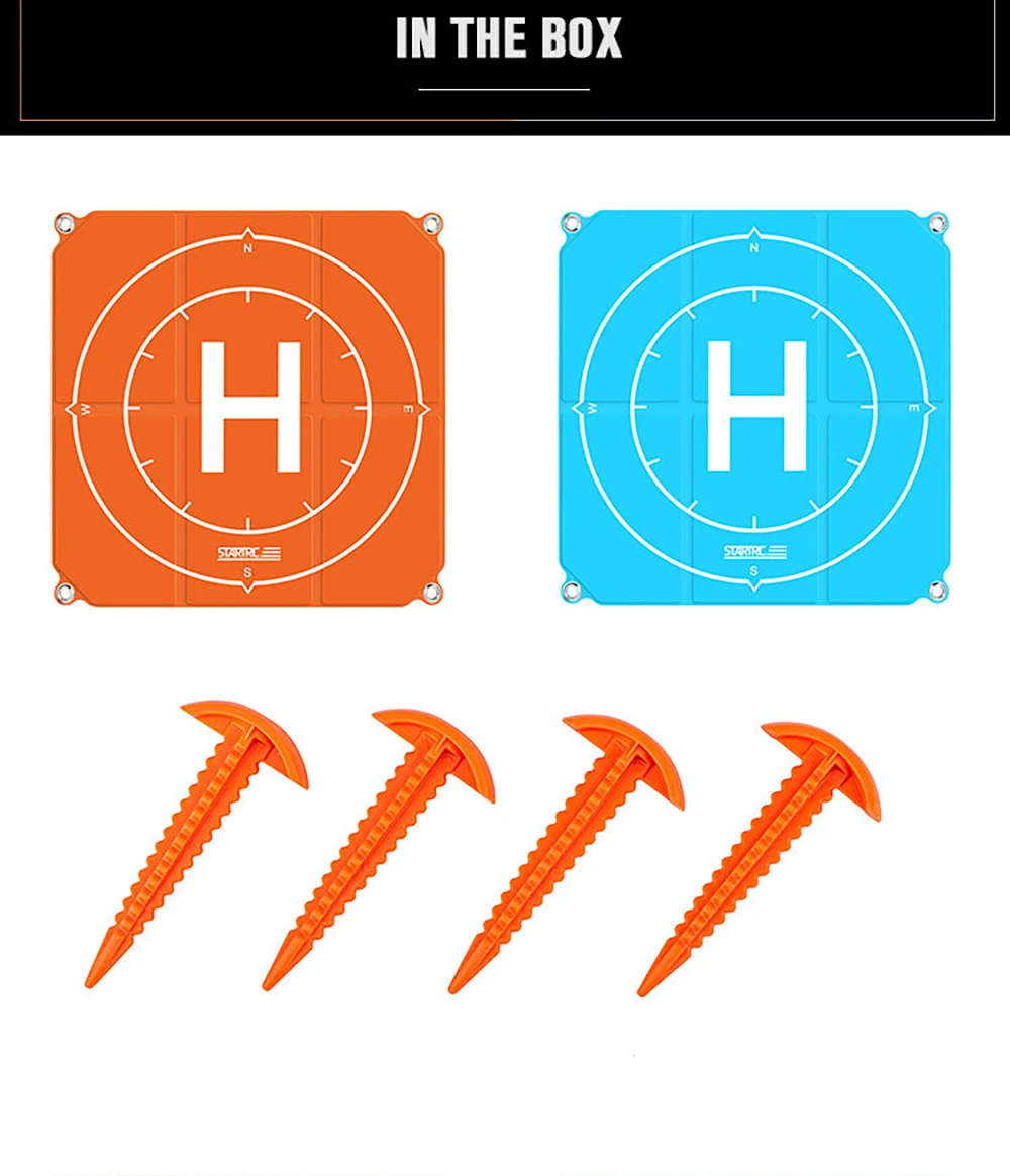 Легко складывающиеся коврики для посадки дрона DJI Mini 2 55 см 65 | Электроника