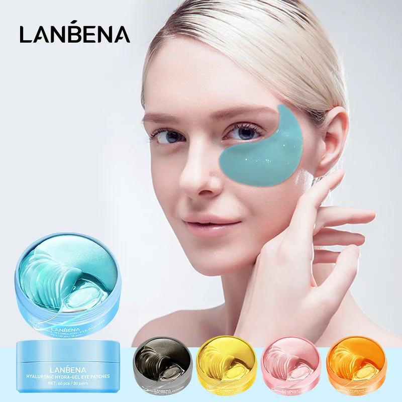 

LANBENA Collagen Eye Mask Eye Patches Retinol Anti Aging Remove Eye Bags Dark Circles Puffiness Hyaluronic VC Moisturizing 60pcs