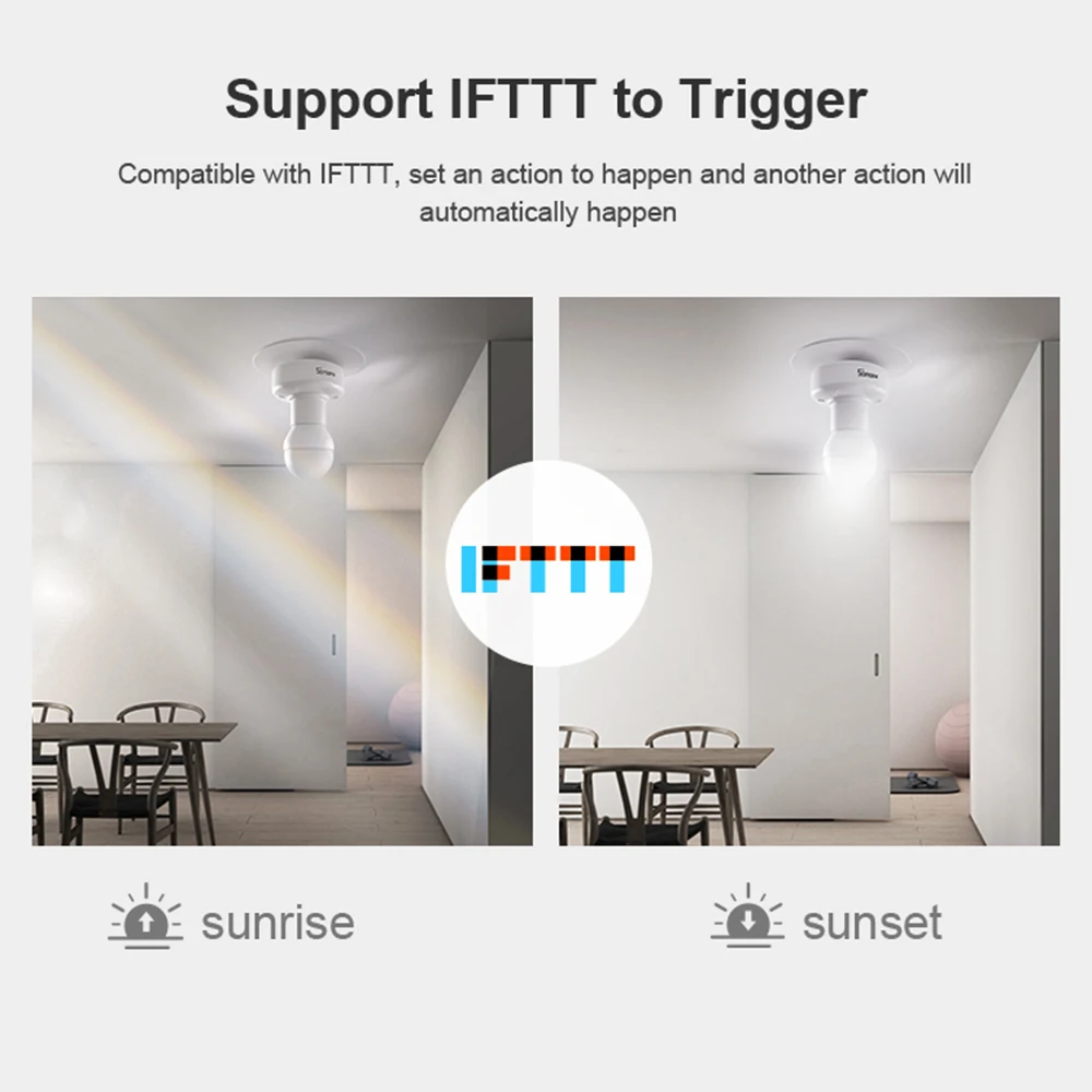 Смарт лампа SONOFF E27Works с поддержкой Wi Fi 433 МГц|Модули для умного дома| |